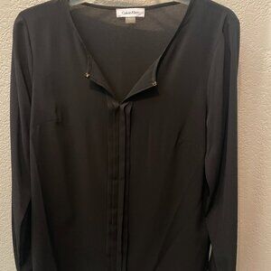 Calvin Klein blouse (black), Small